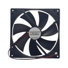 Ventilateur de refroidissement 180 mm 12 V à haut débit d'air, double roulement, fin, 25 mm, dimensions xH 2,54 mm, pour boîtier PC (évacuation