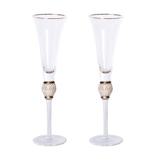 Flûtes à champagne à paillettes, lot de 2
