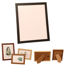 Ensemble de cadres photo en bois noir – 12 x 16 pouces (mur ou autre)
