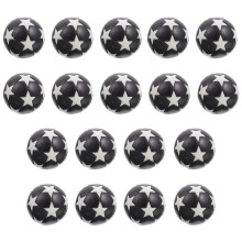 18Pcs Star Pattern Plastic Footballs Durable Table Football Accessory Balls for Playing