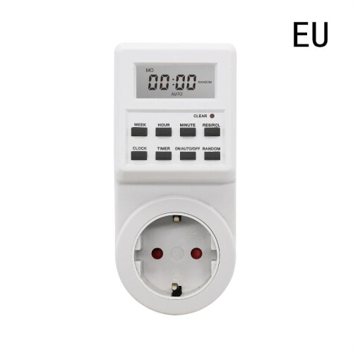 Electronic Digital Timer Switch Socket EU/UK/US/AUPlug 24 Hour Cyclic Kitchen Timer Outlet Programmable Timing Socket