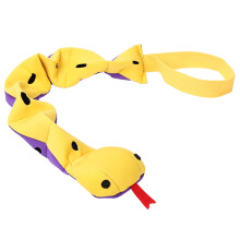Brinquedo interativo de quebra-cabeça para cães: comedouro e dispensador de petiscos em formato de cobra adorável, ideal para cabo de guerra e