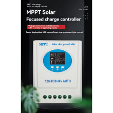 MPPT solcelleladekontroller 120A 12V-48V med LCD og dobbel