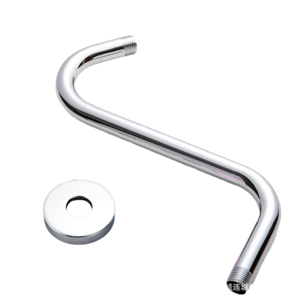 Elegant S Shape 10Inch Showerhead Risers Arm With High Rise Gooseneck Styles Pressure Showerhead For Bathroom 9071309996562