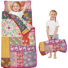 Floral Print Toddler Nap Mat with Sleeping Bag