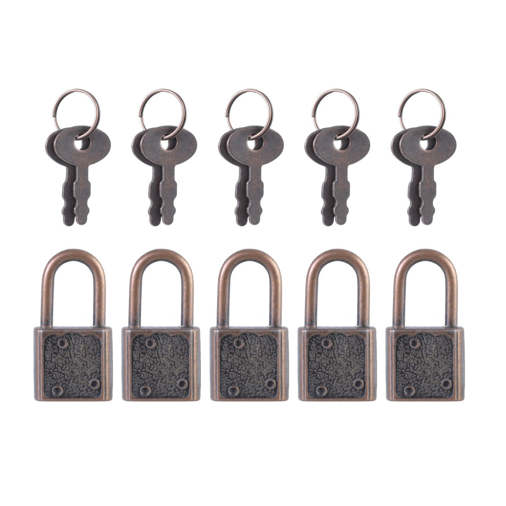 5Pcs Small Luggage Box Lock With Key Zincs Alloy Padlock Notebook Safety Lock Diaries Padlocks For Notepad Diaries Suitcases 9083649270110