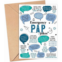 Funny Pap Jokes Card – Birthday, Father's Day & Sarcastic Gift – Compatible with Office