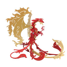 3D Metal Puzzle for Adults, 28Pcs 3D DIY Mechanical Punk Mythical Creature Suzaku Phoenix Model Kit, Creative Art Ornament for Home & Office