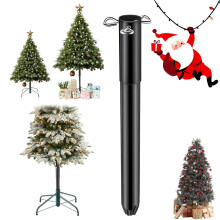5FT Pre-Lit Artificial Christmas Tree with 100 Warm White LEDs, Fire-Retardant, Hinged, Metal Stand – Compatible with Indoor Home/Office