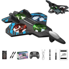 RC Jet Speelgoed – 360 Flip Stunt Fighter, LED Verlichting, Schuim