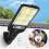 Solcellegadebelysning 300LM IP65 72-LED med PIR-sensor 1