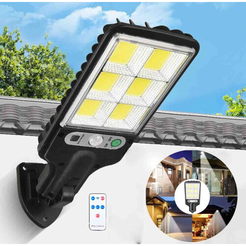 Solcellegadebelysning 300LM IP65 72-LED med PIR-sensor