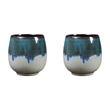 1PC Ceramic Tea Cup with Elegant Gradient Color Japanese Style Teacup for Coffee and Tea Fine Craftsmanship Easy to Clean Dishwasher Safe(Blue)