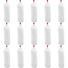 Białe butelki z tworzywa ABS do wyciskania 60 ml (15 sztuk)