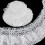 Bordure en dentelle élastique blanche à volants, 7,6 cm de large, 5,1 m 1
