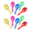 10x LED Color-Changing Maracas, 6 Flash Modes, 6 inch 1