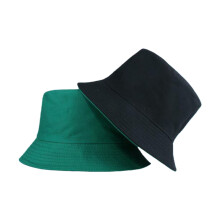 Pălărie de pescar reversibilă, bicoloră, verde-negru, mărime universală