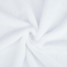Tissu imitation fourrure de lapin blanc 1,66 m x 0,56 m