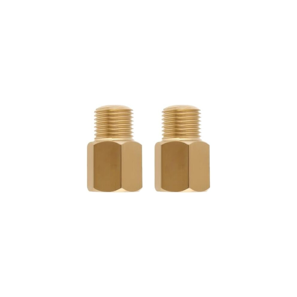 Brass Adapter 1/8 Bspt Male To 1/8-27 Npt Female 2 Pcs 975221052889