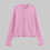 Gebreid damesvest met knoopsluiting, wit, maat M 2