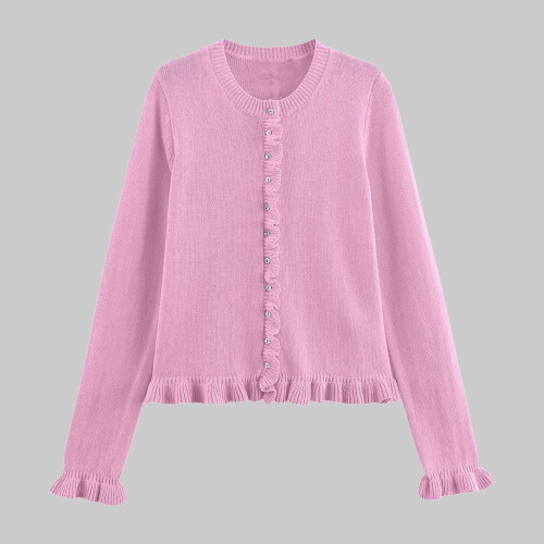 Gebreid damesvest met knoopsluiting, wit, maat M 1