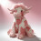 Pelúcia de vaca Highland rosa de 50 cm (20 polegadas) 1