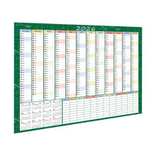 Calendar de perete 2026, 43x58 cm, pliabil, 12 luni