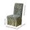 Housse de chaise de salle à manger jacquard multicolore, élastique épais 3