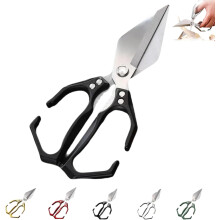 Heavy-Duty Kitchen Scissors with Nutcracker, Japanese High-Carbon Steel, Ergonomic Handle – Compatible with Chicken, Meat & Seafood