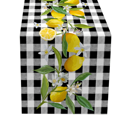 Small Fresh Table Flag Spring And Summer Flower Linen Print Tablecloth 3