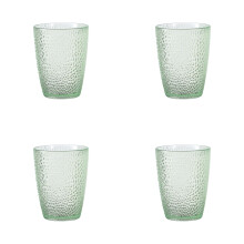 Set van 4 onbreekbare acryl drinkglazen van 350 ml.