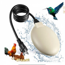 Calentador para bebedero de pájaros de 60 W con termostato y descongelador para exteriores.