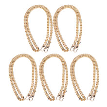 Flat Iron Purse Chain Strap Replacement Do Not Rust Comfortable Design Versatile Bag Chain Sturdy Flat Iron Elegant Appearance For Accessories And