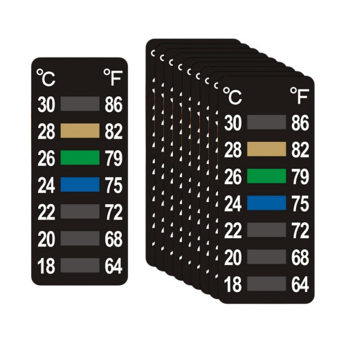 10 Pieces Temperature Strips Temperature Indicator Thermometer Label Temperature 2