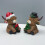 Koebeeldje van hars, kerstster, kerstboom, snoepstokkabouter 3