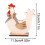 Wooden Walking Chicken Decor Set – Farm Theme Easter 2
