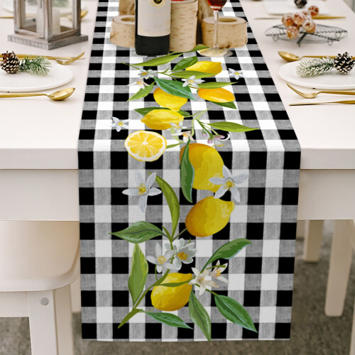 Small Fresh Table Flag Spring And Summer Flower Linen Print Tablecloth 3 1