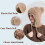 Gorro de invierno de forro polar con máscara y bufanda integradas. 5