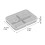 Stackable Refrigerator Organizer Bins with Lids, BPA-Free Clear Compartmentalized Boxes (4 Compartments) – Compatible with Standard Fridges 4