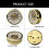 89mm Roman Numeral Clock Insert – ABS, Golden or Silver 3