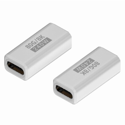 USB Type C Adapter 240W 80Gbps 8K@60Hz for Thunderbolt4/5 Devices for Efficient 2