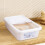 Luchtdichte voedselbewaarcontainer, wit, 22,7 kg (50 lb) 3