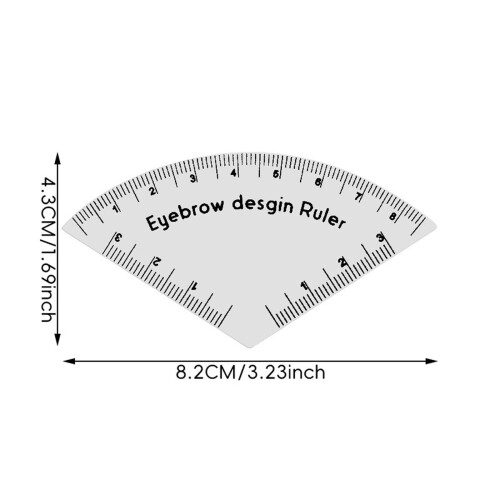 Régua modeladora de sobrancelhas para um design simétrico 2