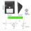Luminária solar externa com sensor de movimento PIR e 20 LEDs. 8