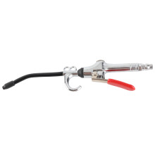 Pistolet dépoussiéreur à haut débit embout 80 mm argent