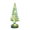 Mercury Glass Christmas Tree Lamp Silver Green 1