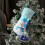 LED-Weihnachtsstrumpf, blauer Schneemann, 48 x 21 cm 1