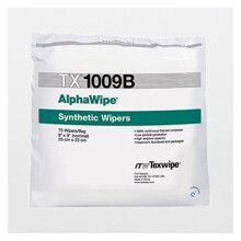 TX1009B AlphaWipe 9" x 9" Polyester Cleanroom Wiper (150 Per Bag)