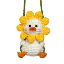AUQ Animal Crochet Set for Beginner,Fun Diy Project Duck Hand Made Crocheting Crafts,Cute Hand Knitting Toy
