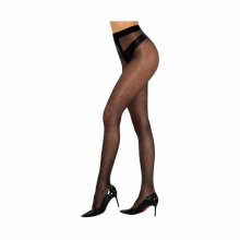 Shiny Polka Dot Patterned Tights for Women Sheer Shimmer Pantyhose 20D High Waist Heart Stockings